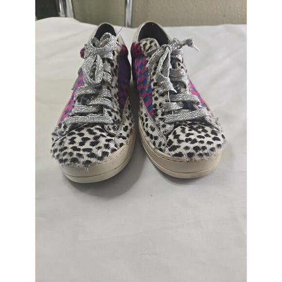 P448 John Cow/Check Sneaker Women's Size 38 - Picture 6 of 11